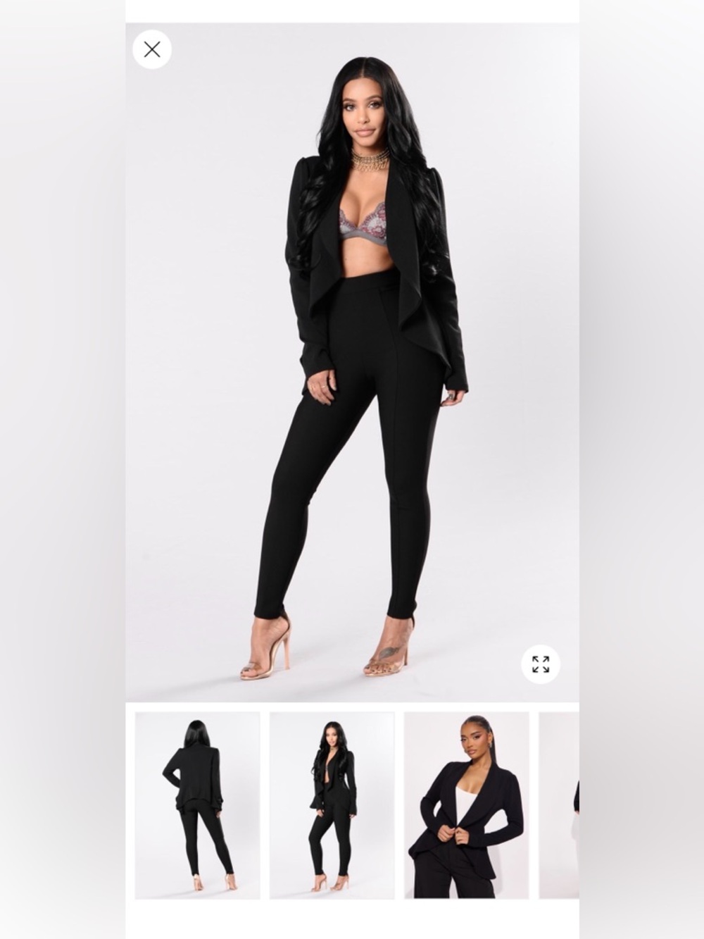 Fashion Nova Black Blazer